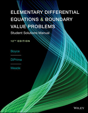 Elementary Differential Equations and Boundary Value Problems